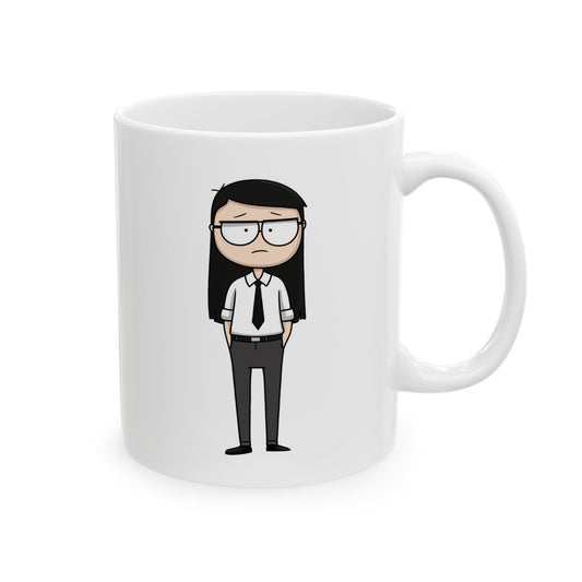 Office Girl Angry Karen- Coffee/Tea Mug-11oz