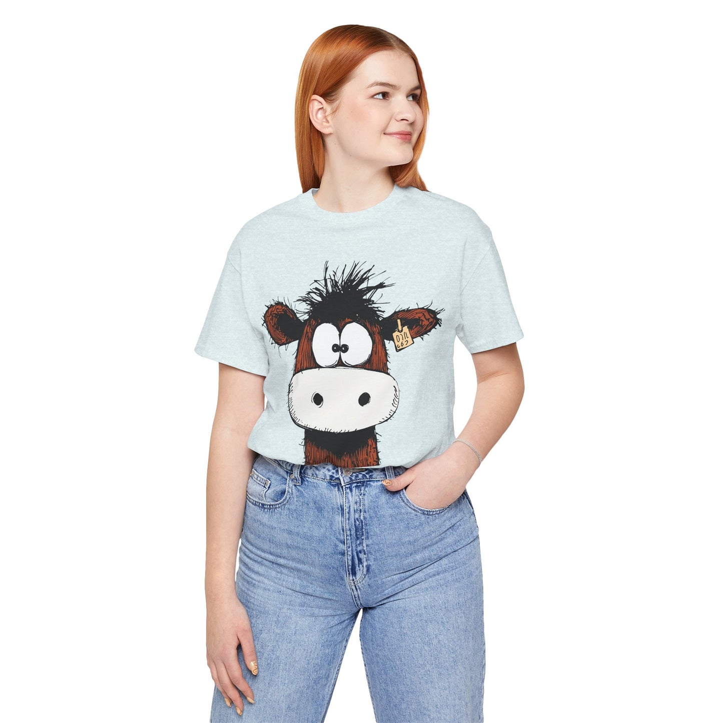 Funny Cow Graphic Tee - Unisex Jersey Short Sleeve T-Shirt