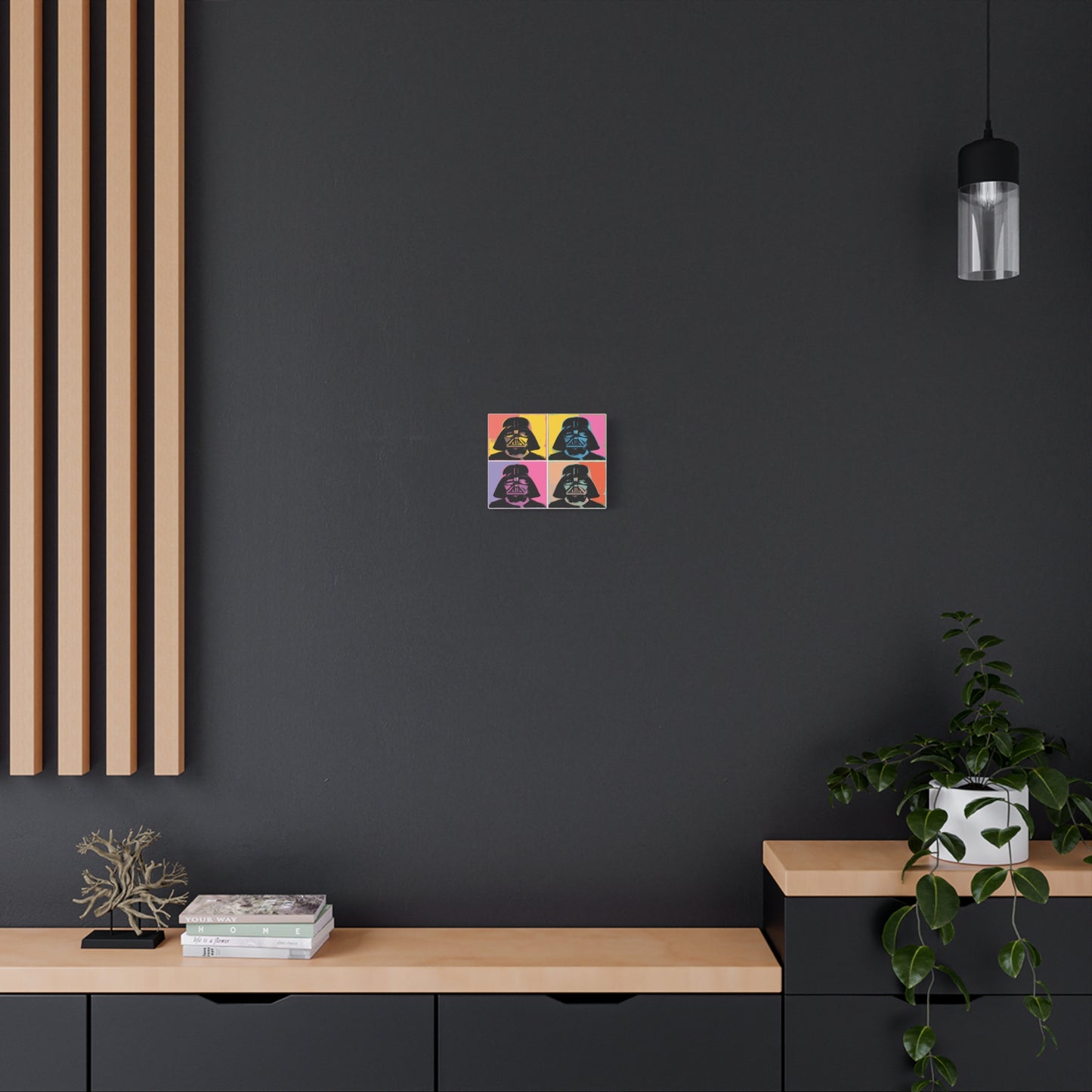 Darth Vader Pop Art Canvas – Retro Star Wars Wall Decor, Warhol Style Villain Print