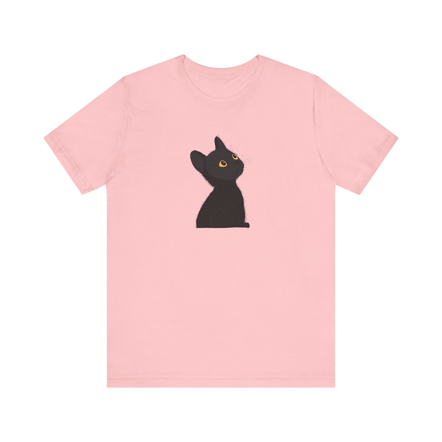 Cute Black Cat Unisex Jersey Tee - Purrfect for Cat Lovers