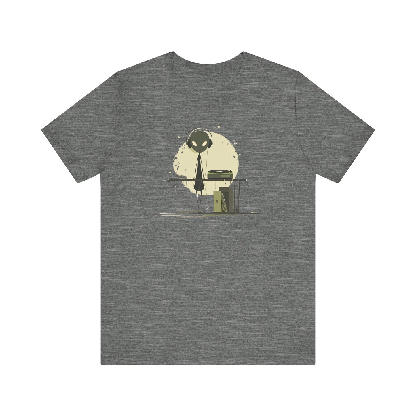 Alien DJ Unisex Jersey Short Sleeve Tee - Perfect for Music Lovers and Sci-Fi Fans