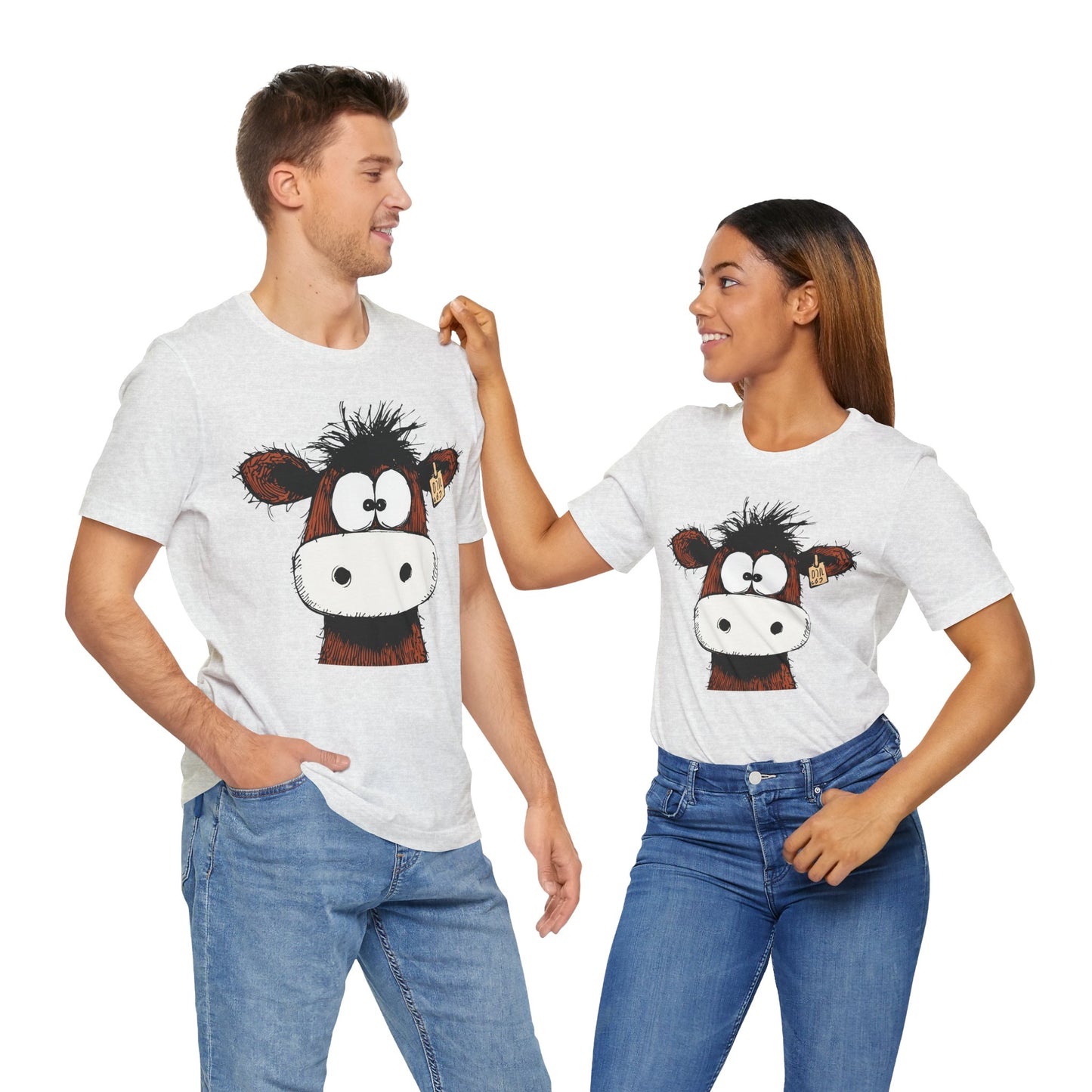 Funny Cow Graphic Tee - Unisex Jersey Short Sleeve T-Shirt