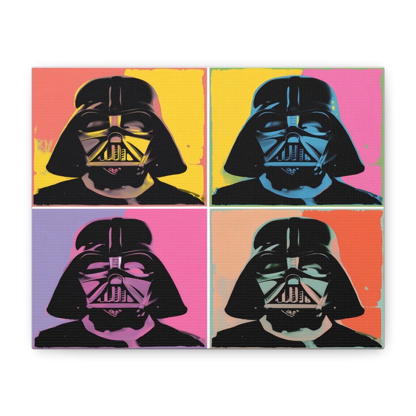Darth Vader Pop Art Canvas – Retro Star Wars Wall Decor, Warhol Style Villain Print