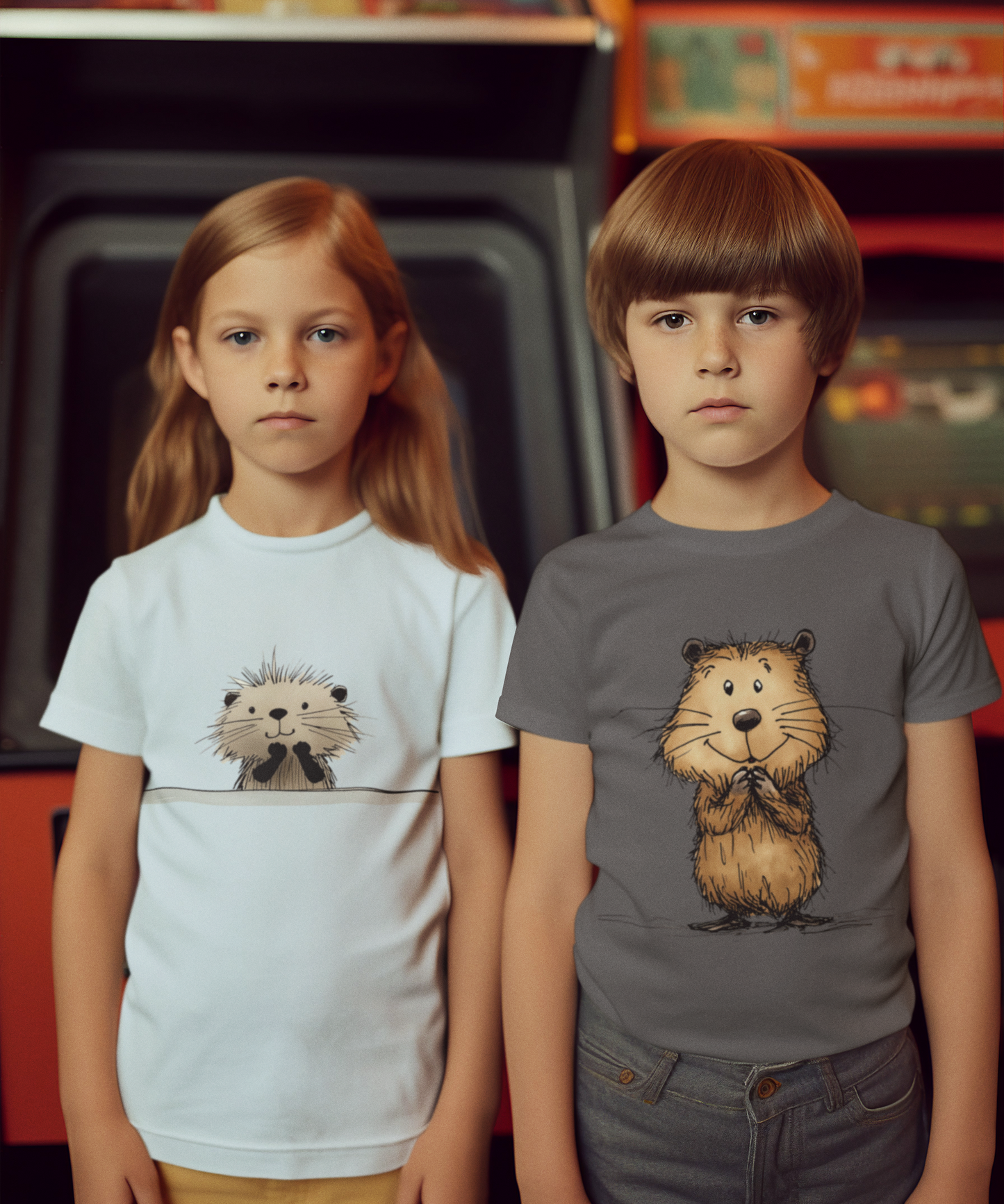 Cute Beaver Unisex Heavy Cotton Tee