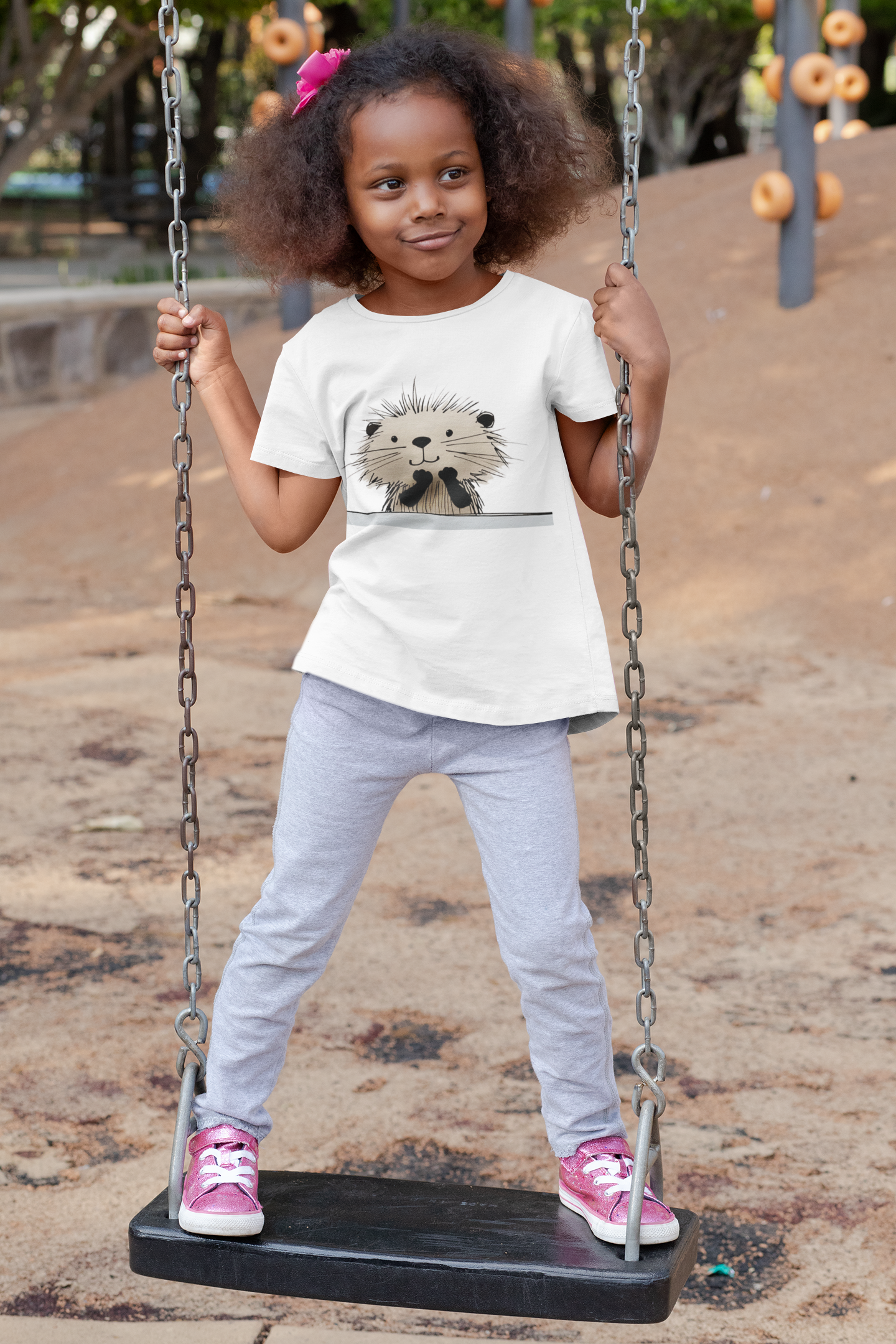 Sweet Little  Beaver Graphic Unisex Heavy Cotton Tee