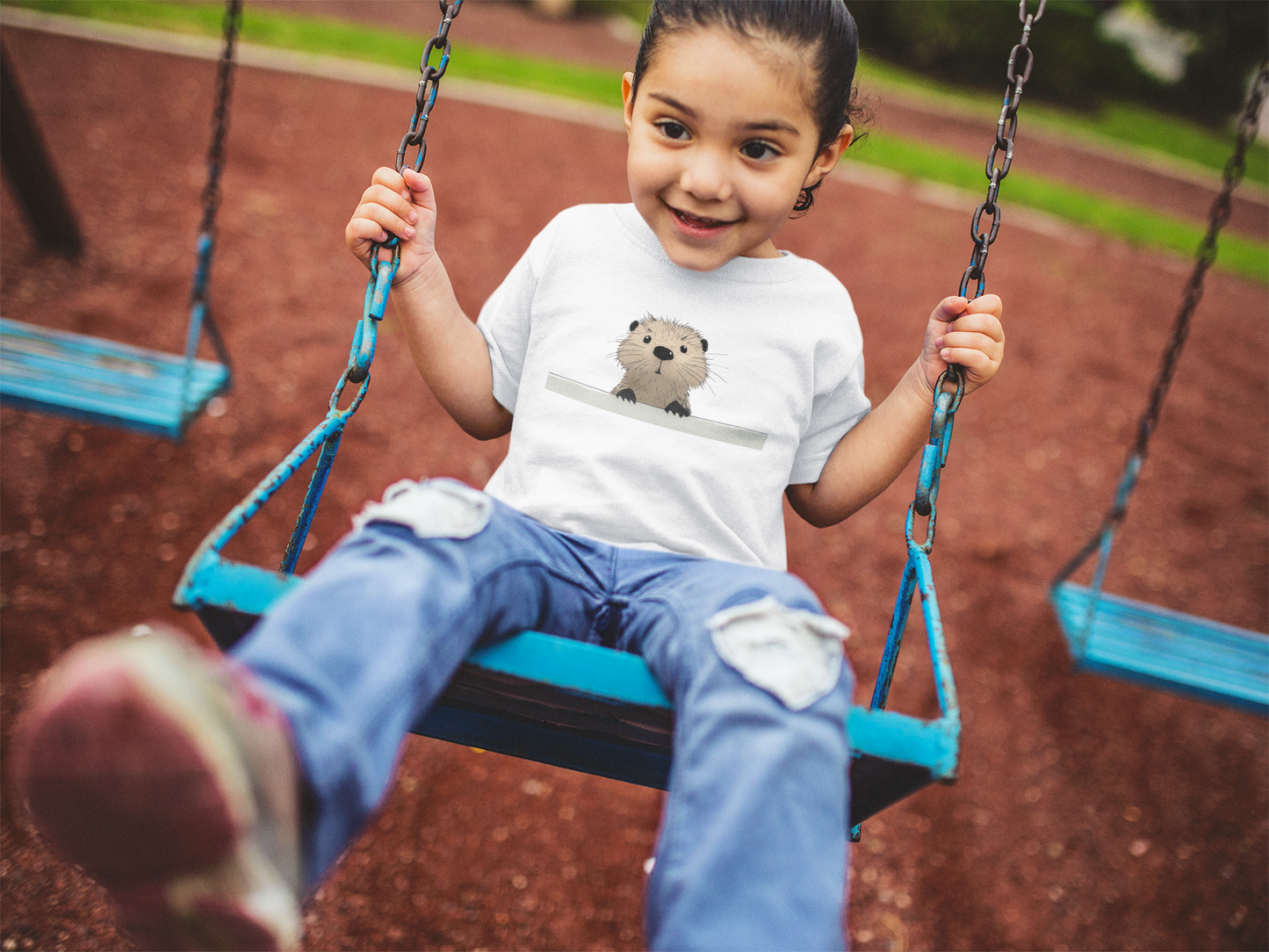 Cute Beaver Unisex Heavy Cotton Tee - Perfect for Animal Lovers