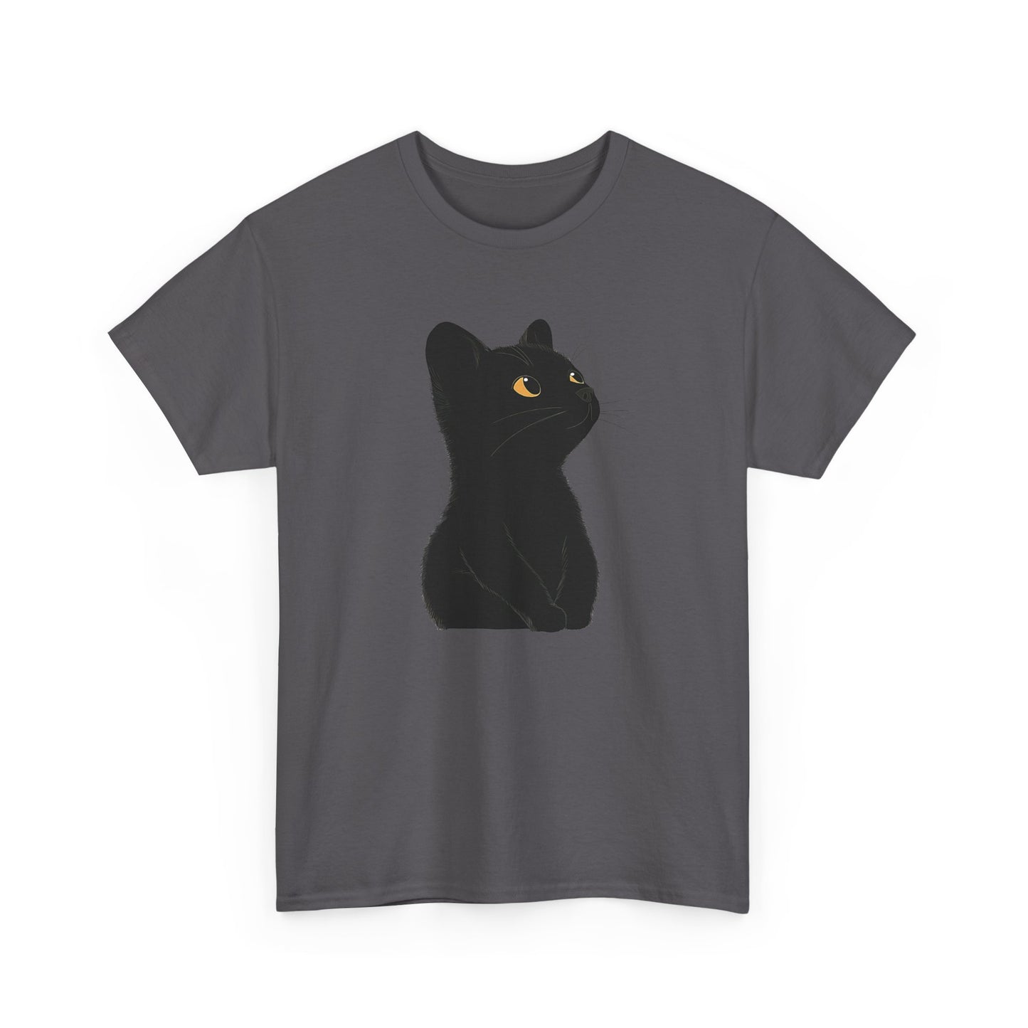 Cute Black Cat Unisex Cotton Tee - Purrfect for Cat Lovers