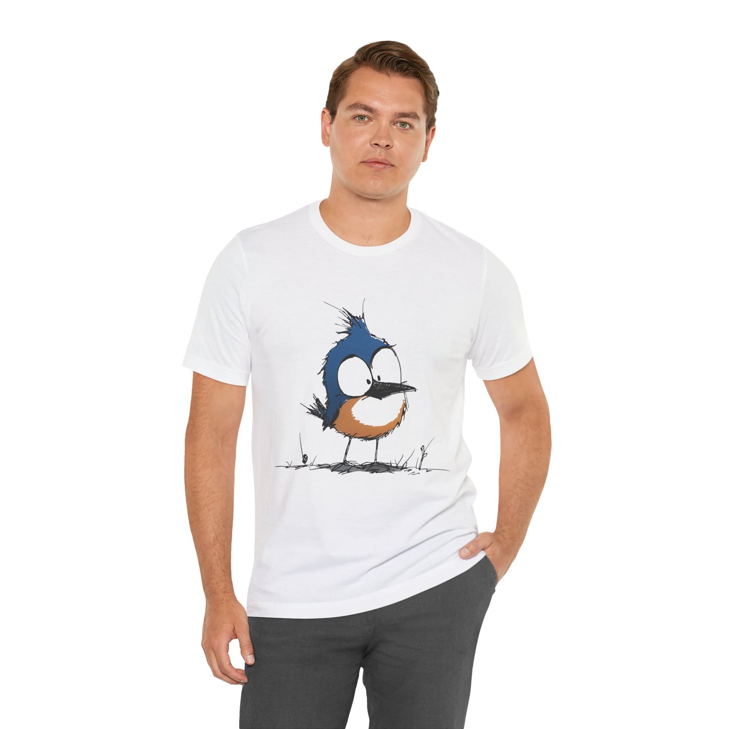 Cute Bluebird  Unisex Tee - Casual Wear for Nature Lovers