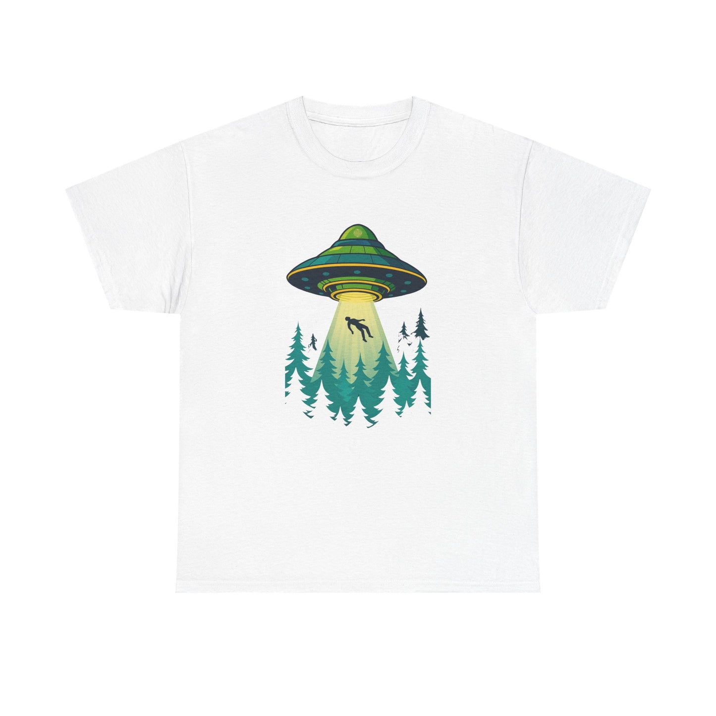 ALIEN UPLOAD - UFO Forest Adventure Unisex Tee
