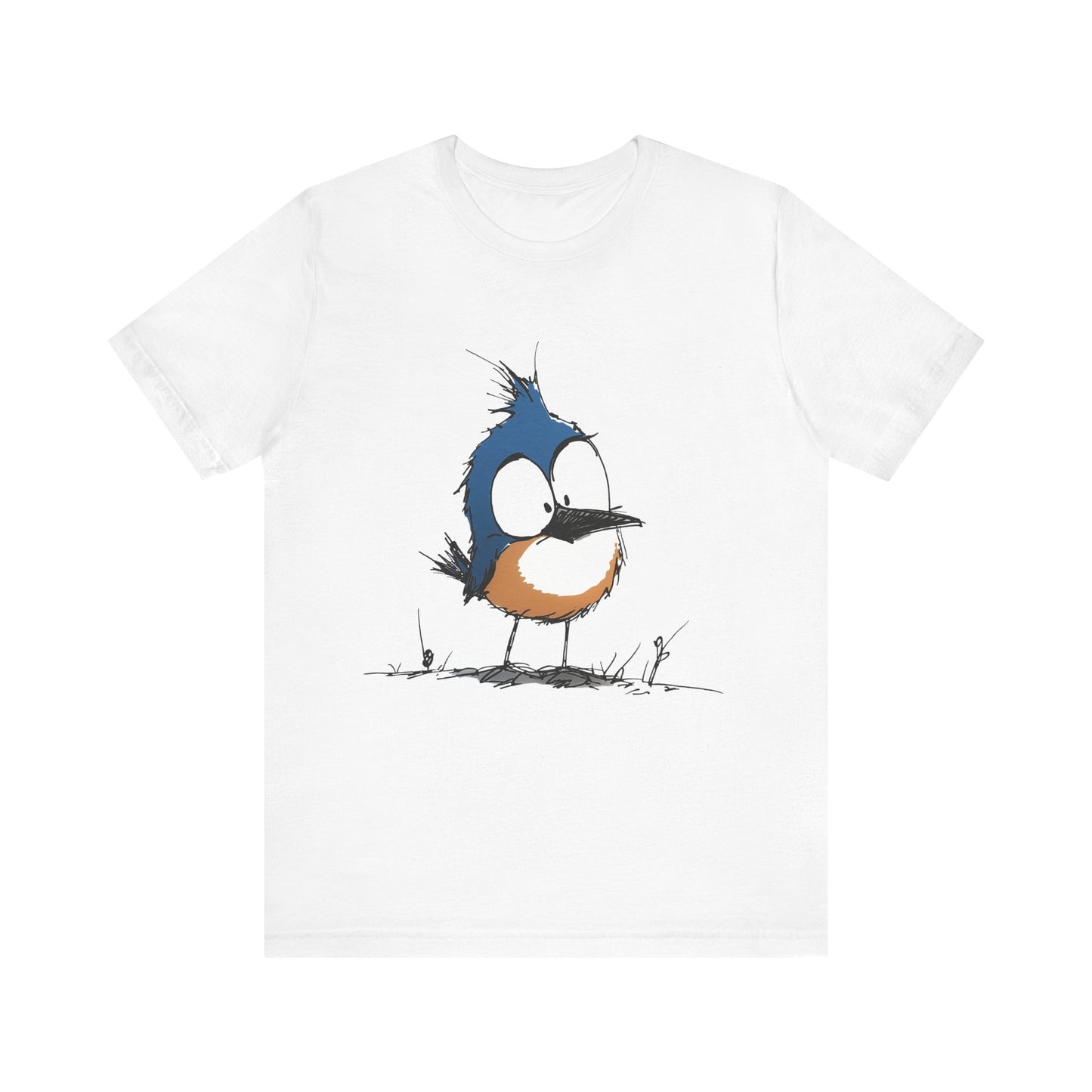 Cute Bluebird  Unisex Tee - Casual Wear for Nature Lovers