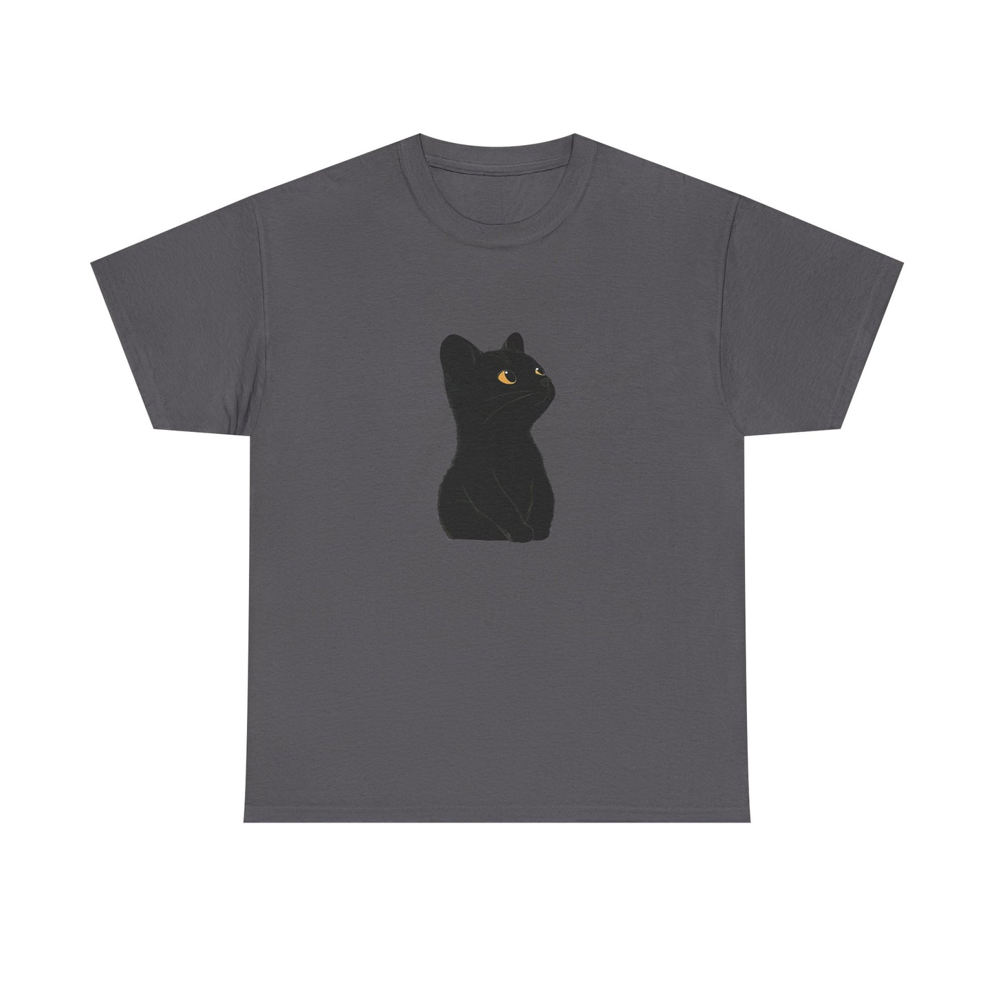 Black Cat Unisex Cotton Tee - Purrfect for Cat Lovers