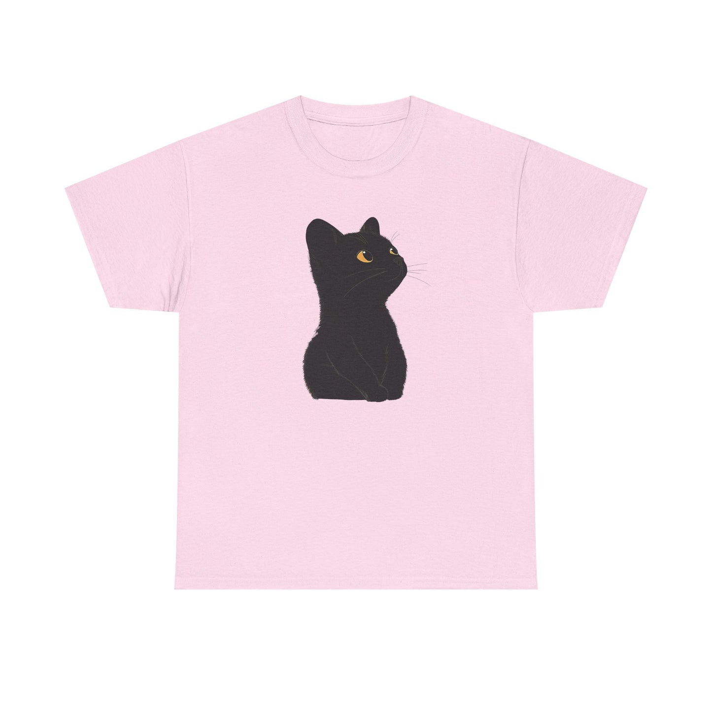 Cute Black Cat Unisex Cotton Tee - Purrfect for Cat Lovers