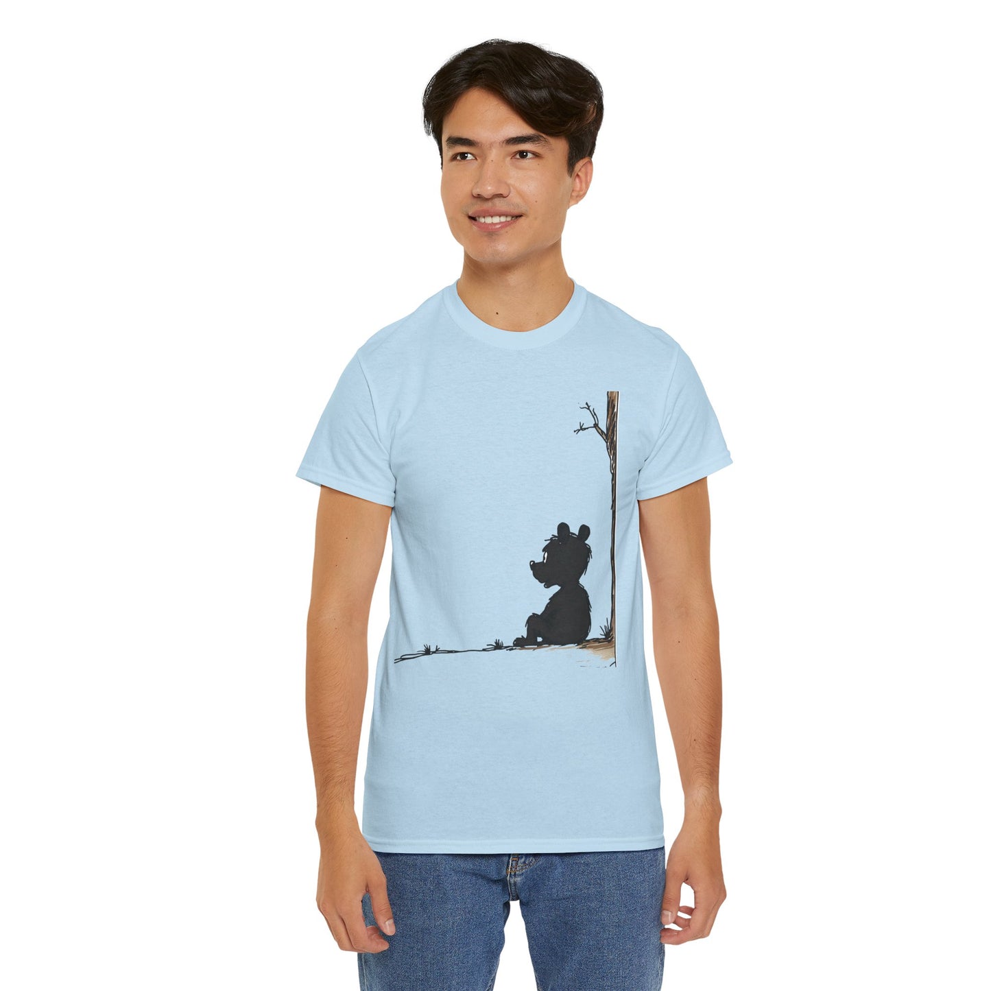 Cozy Bear Silhouette Tee for Nature Lovers