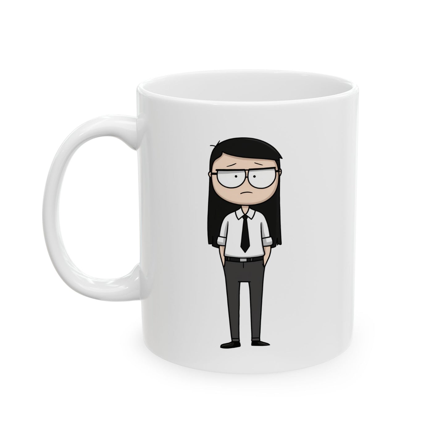 Office Girl Angry Karen- Coffee/Tea Mug-11oz