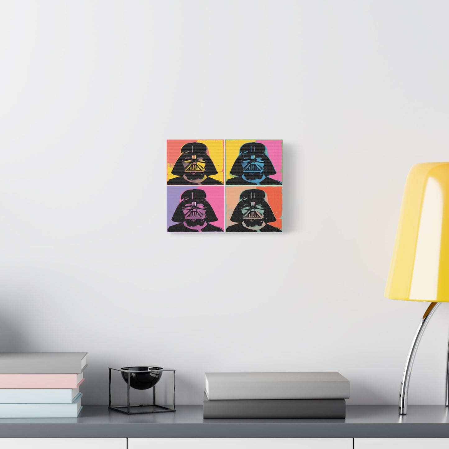 Darth Vader Pop Art Canvas – Retro Star Wars Wall Decor, Warhol Style Villain Print