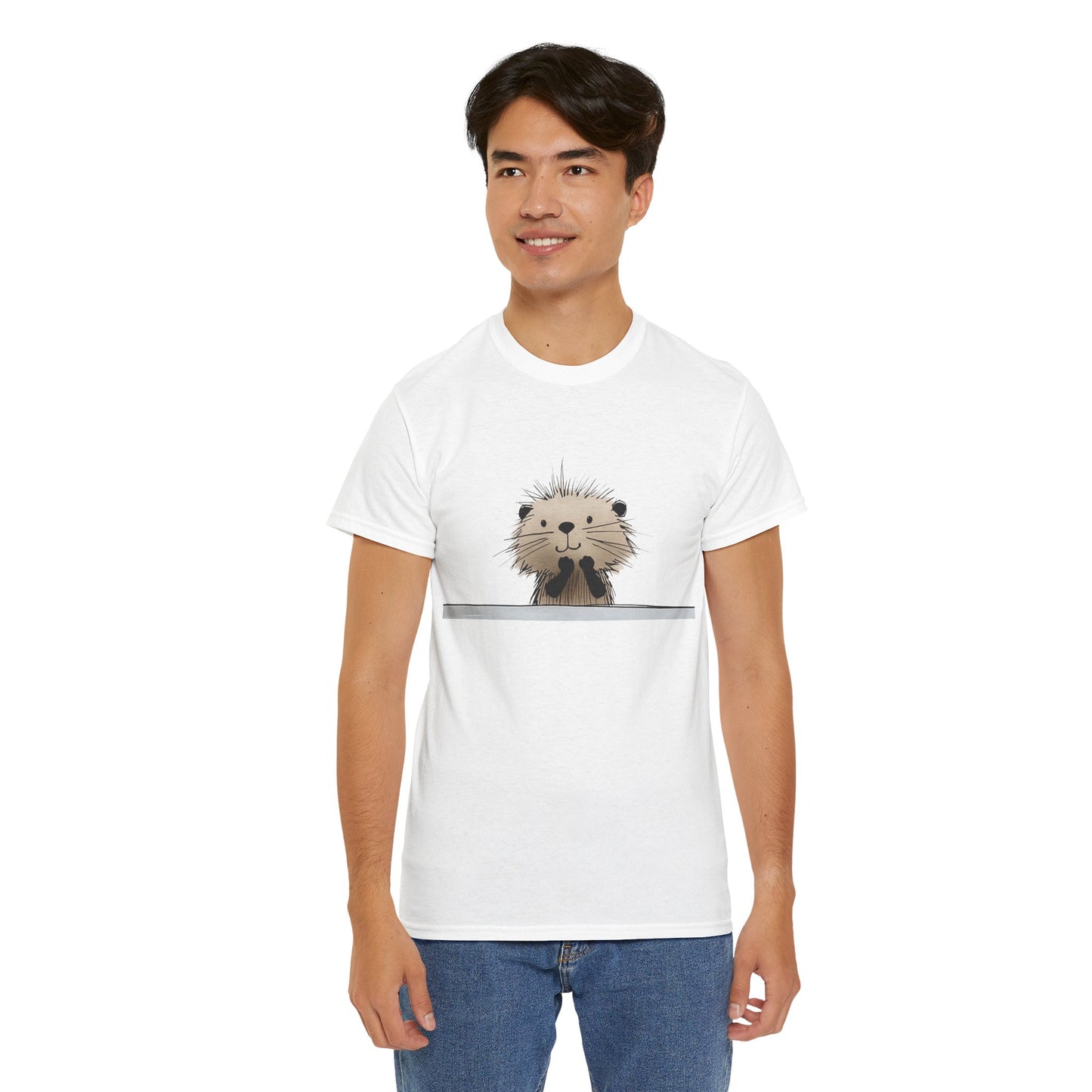 Sweet Little  Beaver Graphic Unisex Heavy Cotton Tee