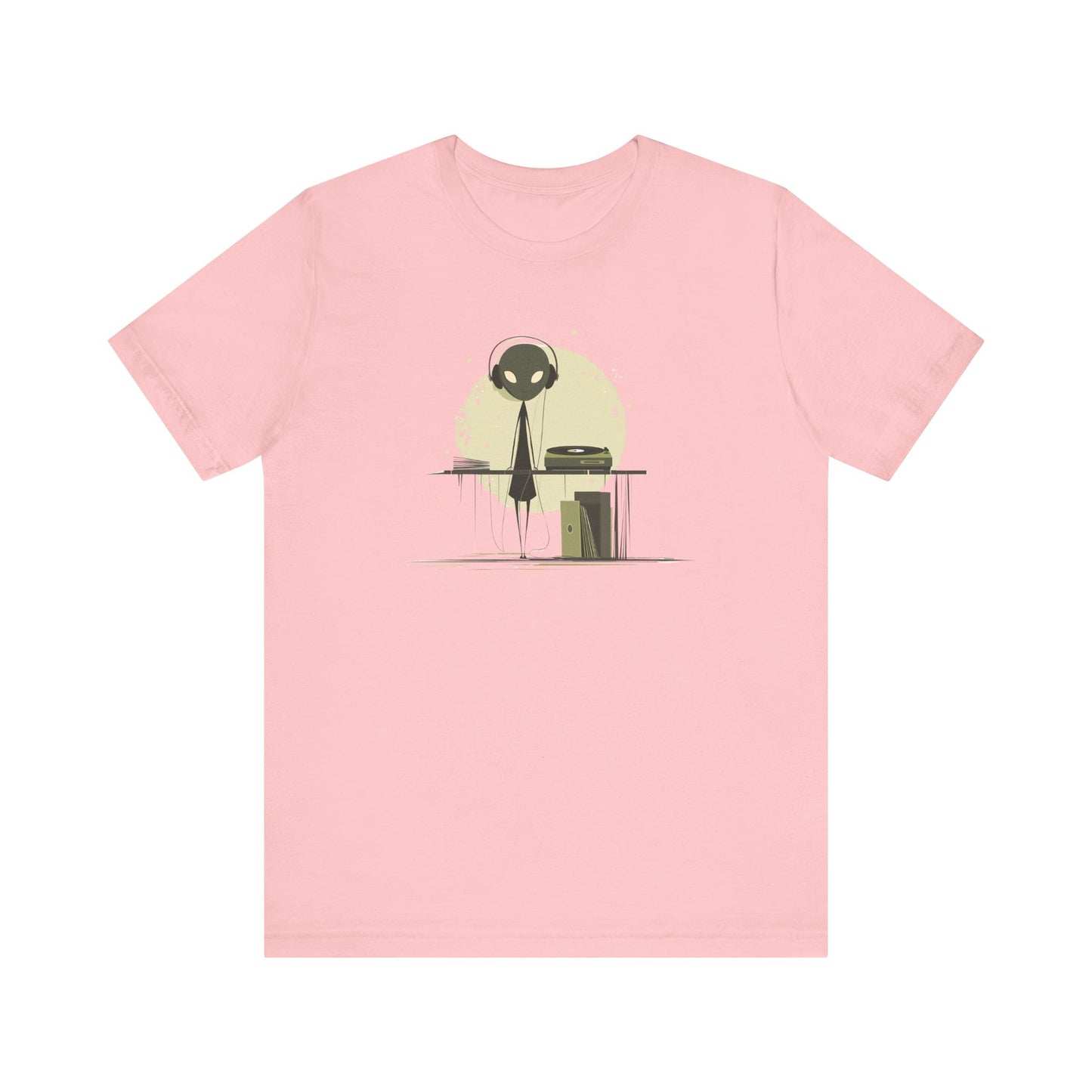 Alien DJ Unisex Jersey Short Sleeve Tee - Perfect for Music Lovers and Sci-Fi Fans