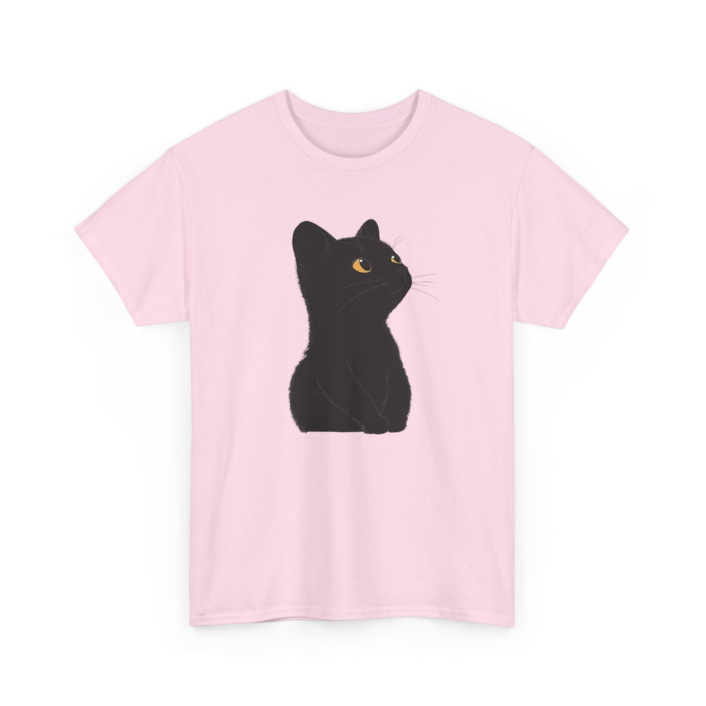 Cute Black Cat Unisex Cotton Tee - Purrfect for Cat Lovers