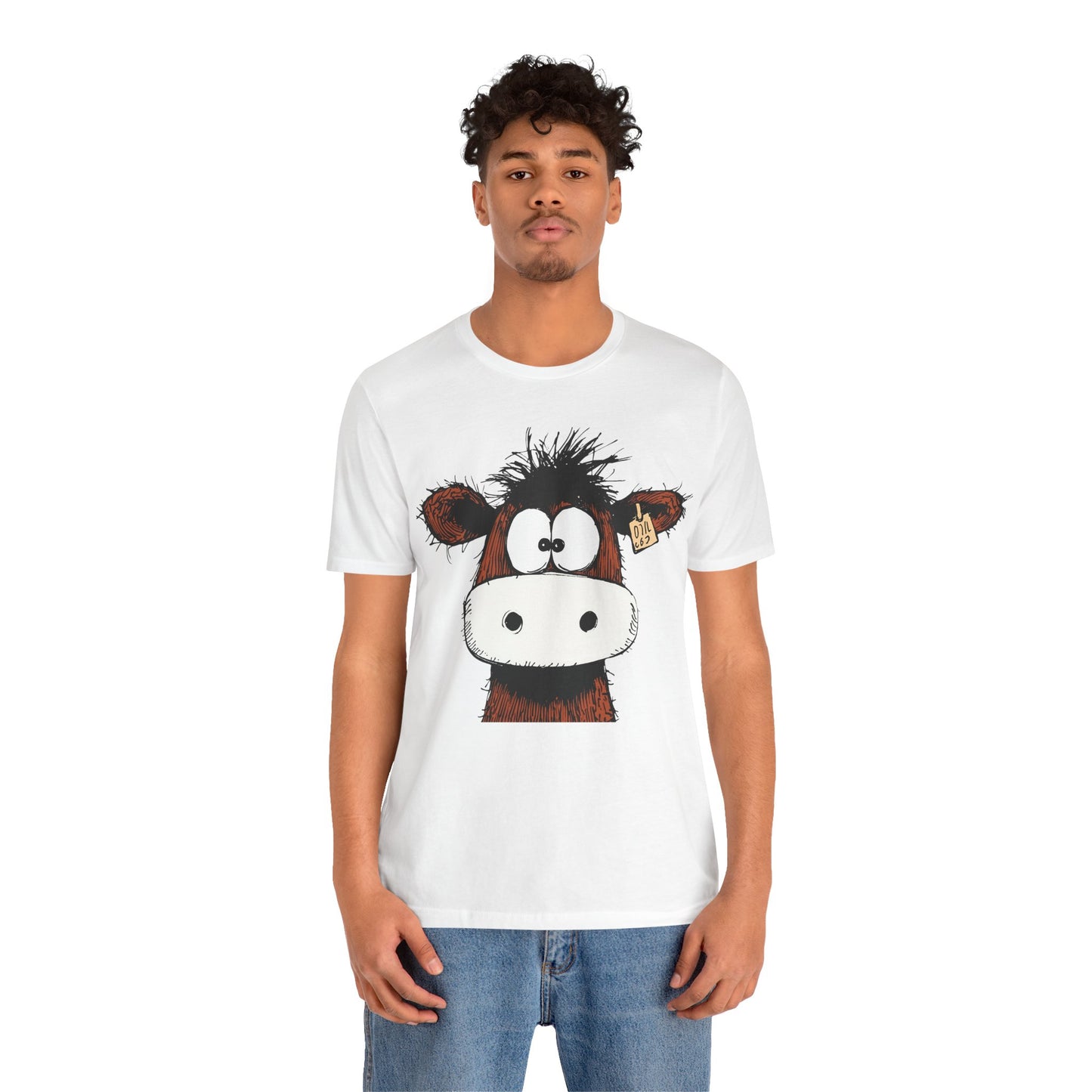 Funny Cow Graphic Tee - Unisex Jersey Short Sleeve T-Shirt