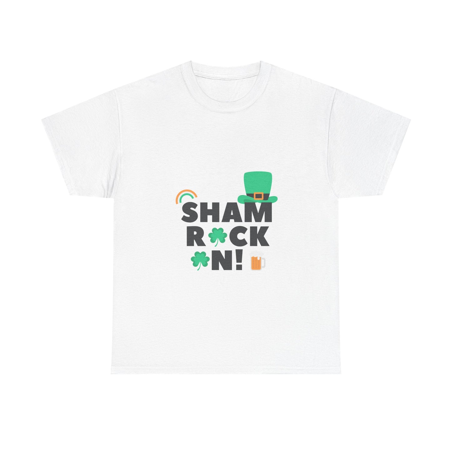 Shamrock On! Unisex Heavy Cotton Tee - Perfect St. Patrick's Day Shirt