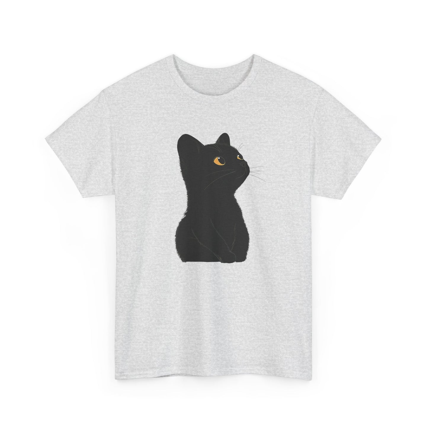 Cute Black Cat Unisex Cotton Tee - Purrfect for Cat Lovers