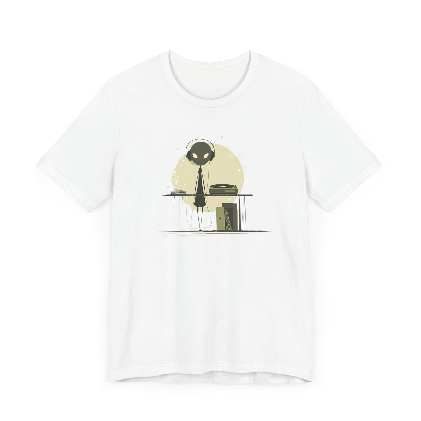 Alien DJ Unisex Jersey Short Sleeve Tee - Perfect for Music Lovers and Sci-Fi Fans