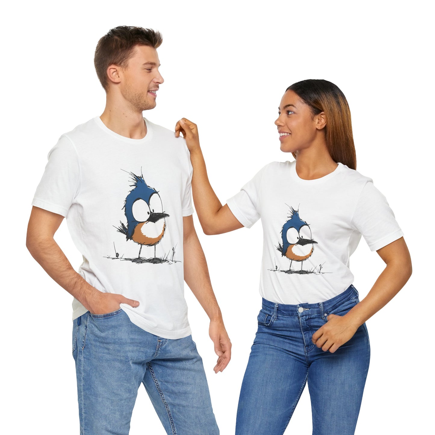 Cute Bluebird  Unisex Tee - Casual Wear for Nature Lovers