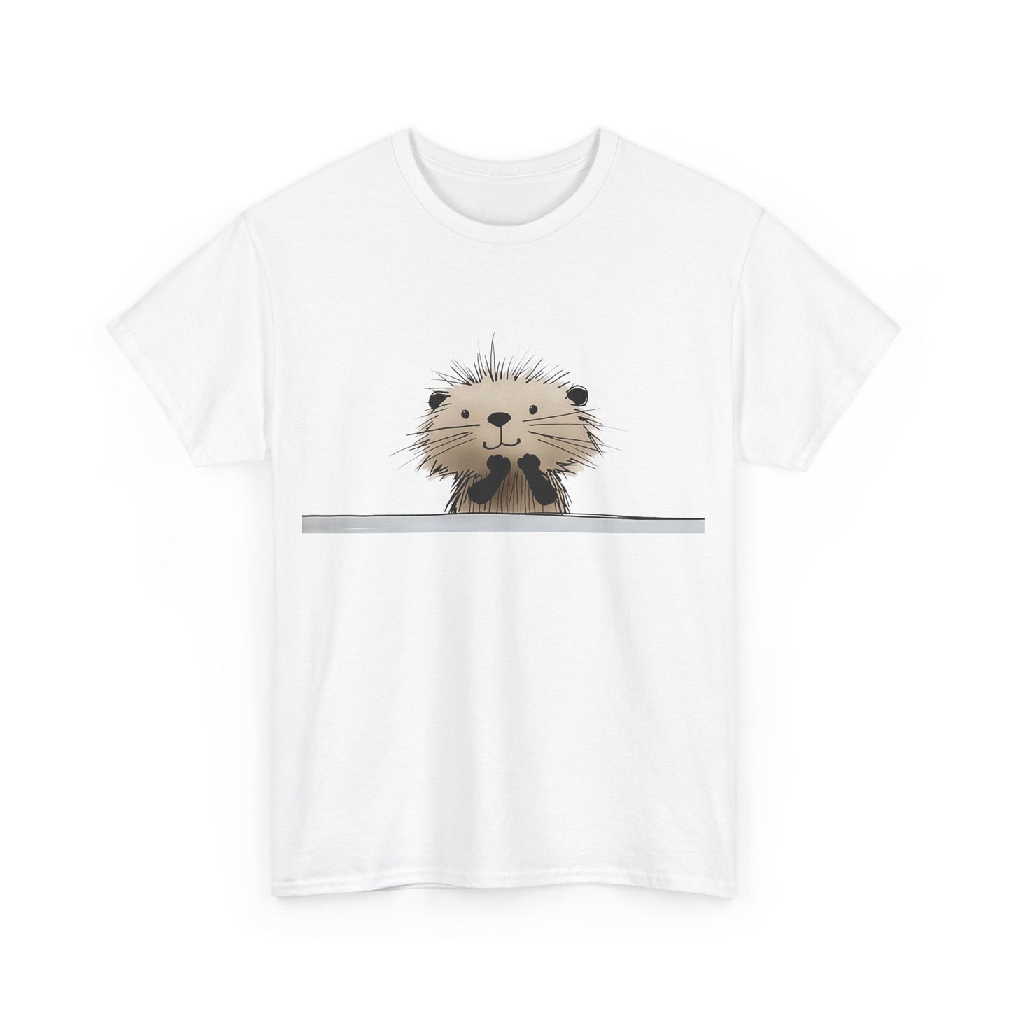 Sweet Little  Beaver Graphic Unisex Heavy Cotton Tee