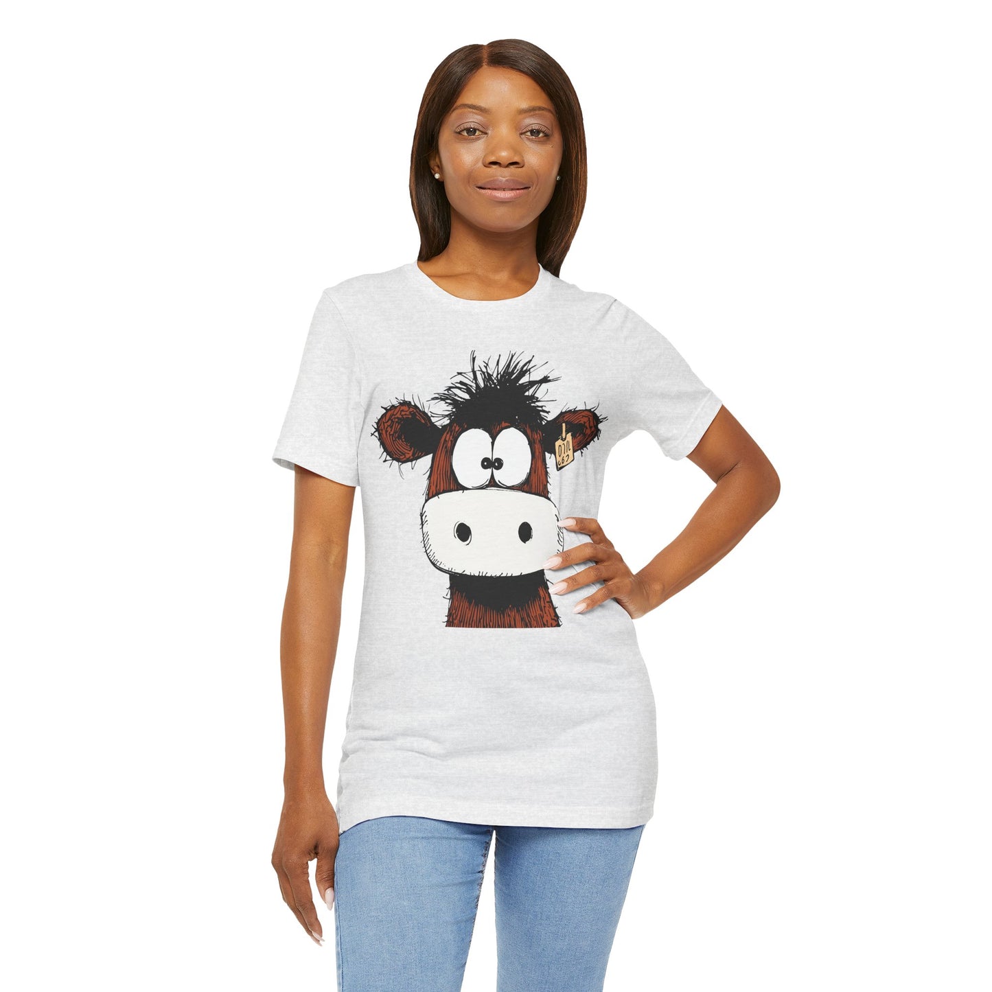 Funny Cow Graphic Tee - Unisex Jersey Short Sleeve T-Shirt