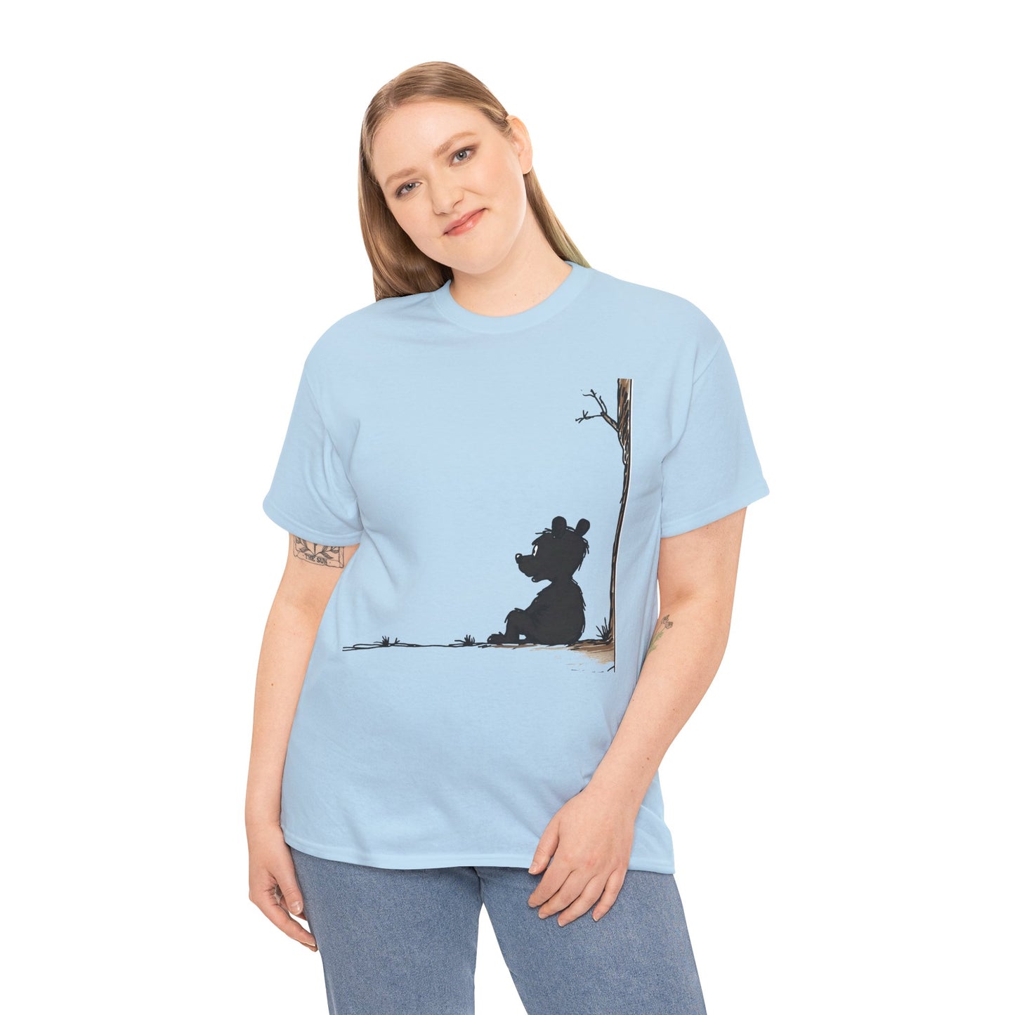 Cozy Bear Silhouette Tee for Nature Lovers