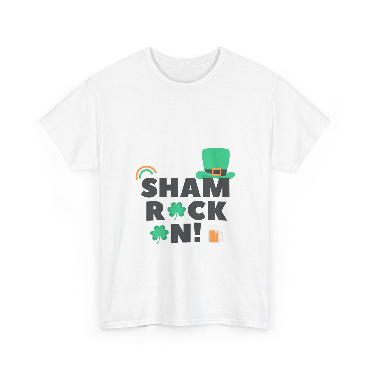 Shamrock On! Unisex Heavy Cotton Tee - Perfect St. Patrick's Day Shirt