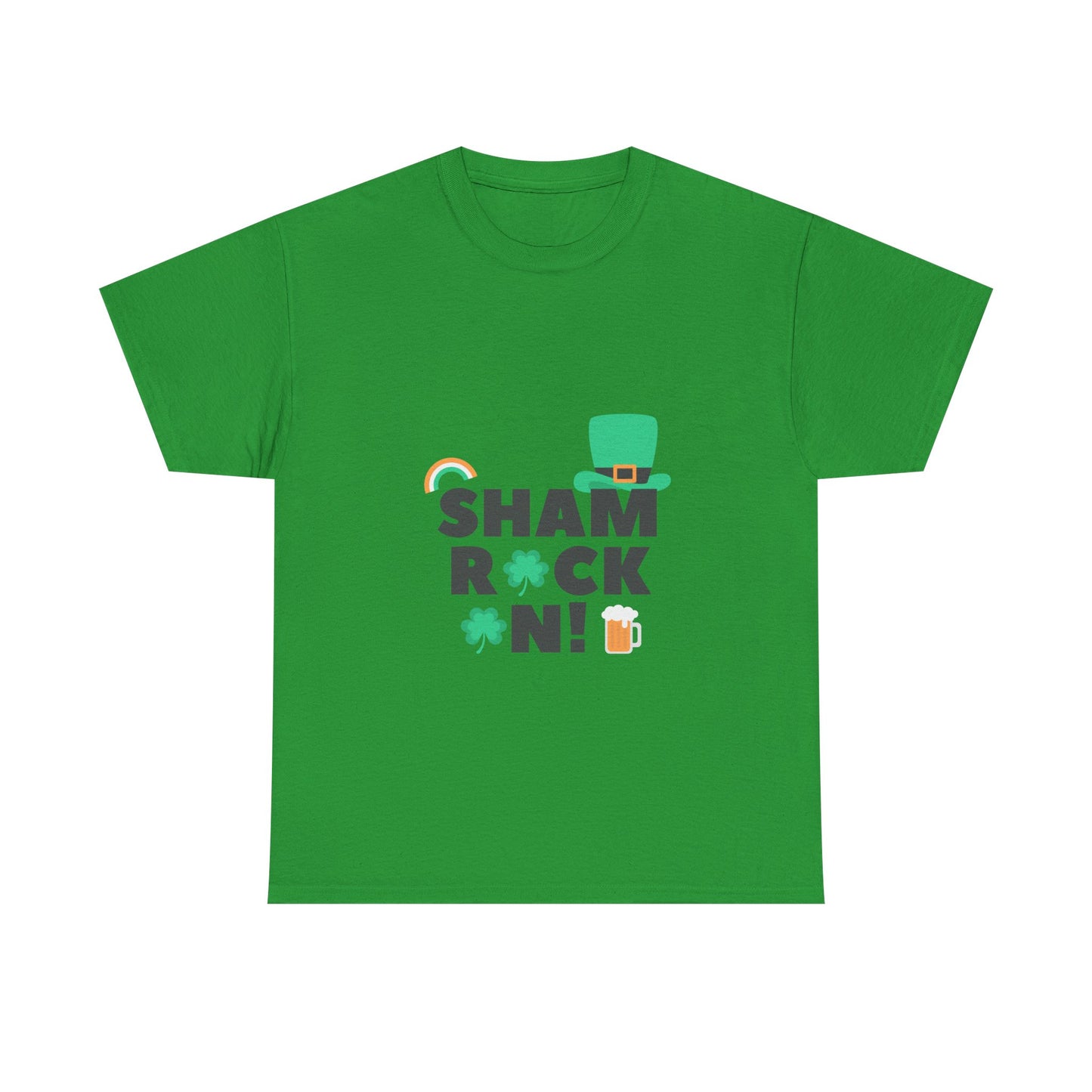 Shamrock On! Unisex Heavy Cotton Tee - Perfect St. Patrick's Day Shirt