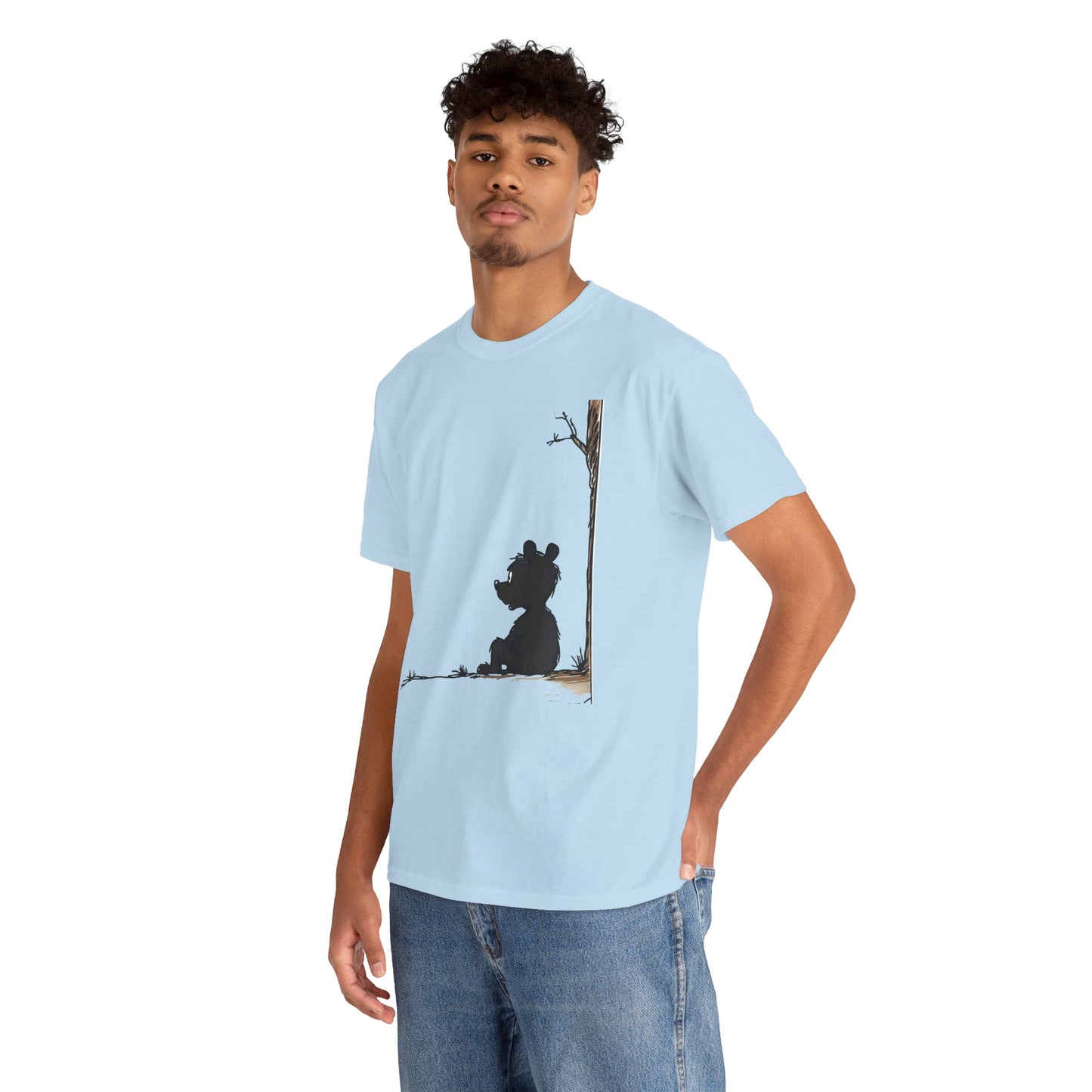 Cozy Bear Silhouette Tee for Nature Lovers