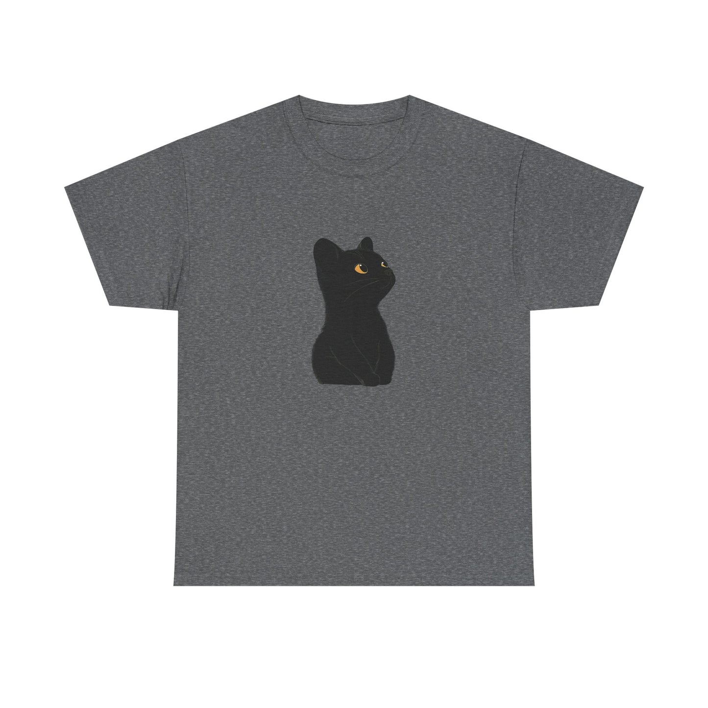 Black Cat Unisex Cotton Tee - Purrfect for Cat Lovers