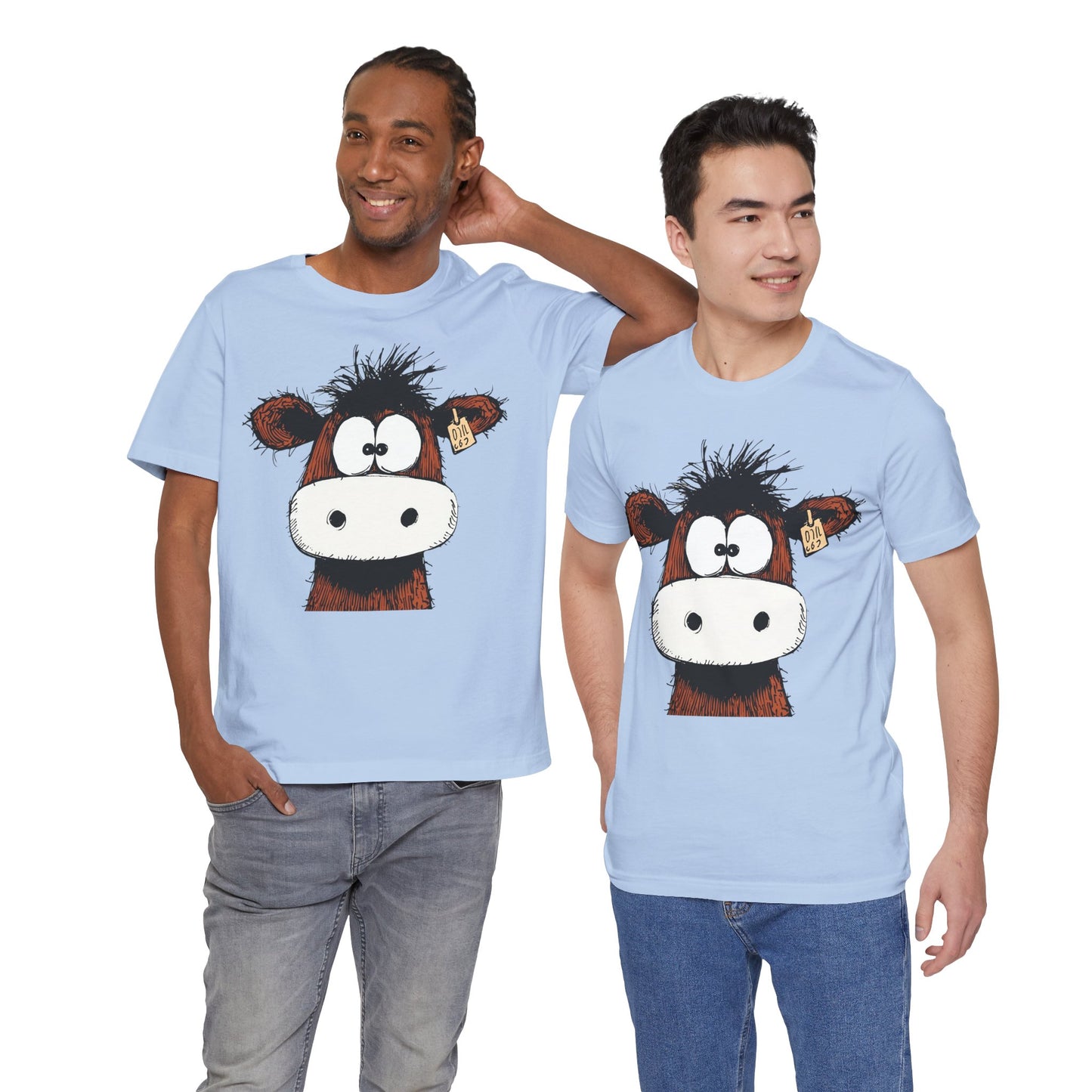 Funny Cow Graphic Tee - Unisex Jersey Short Sleeve T-Shirt