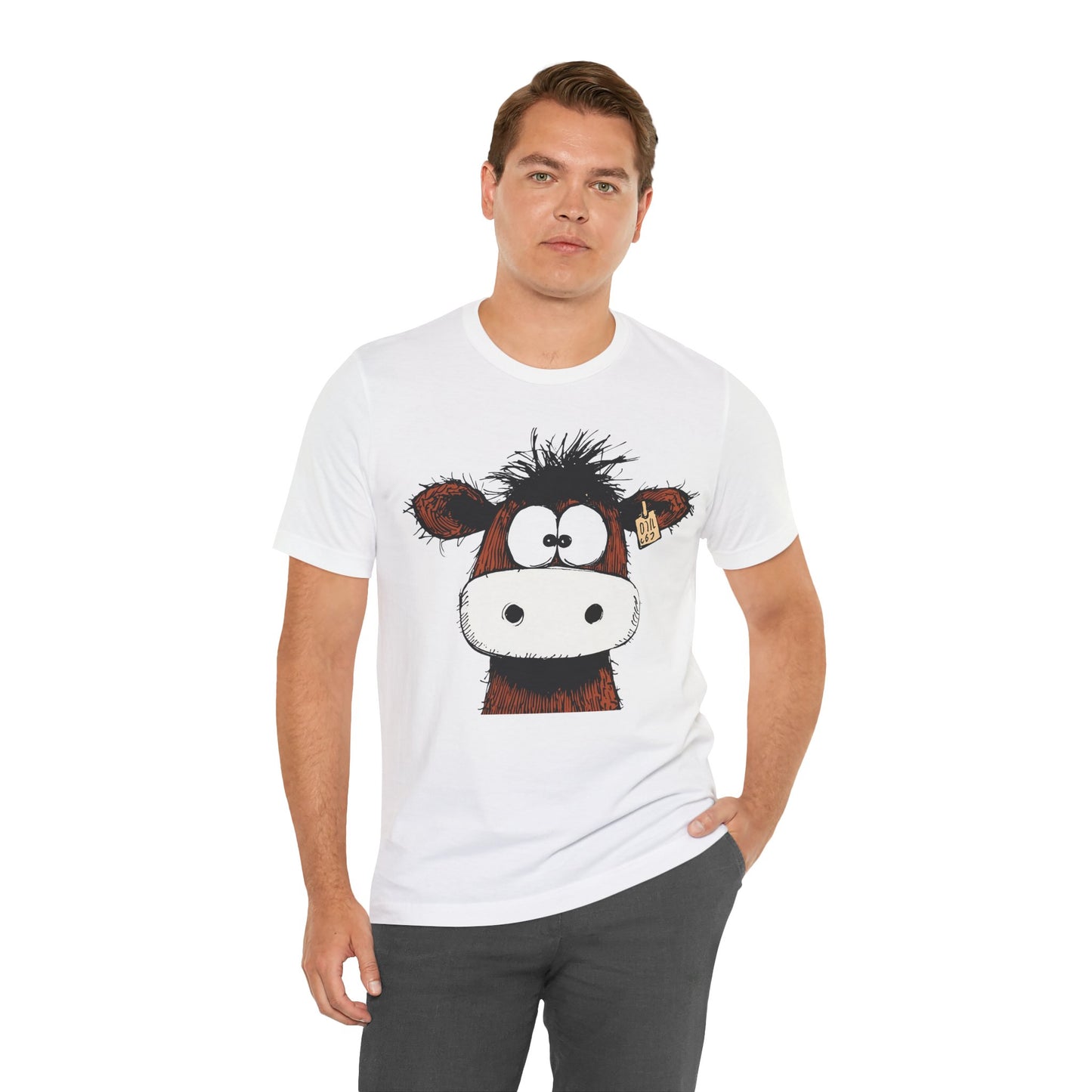 Funny Cow Graphic Tee - Unisex Jersey Short Sleeve T-Shirt