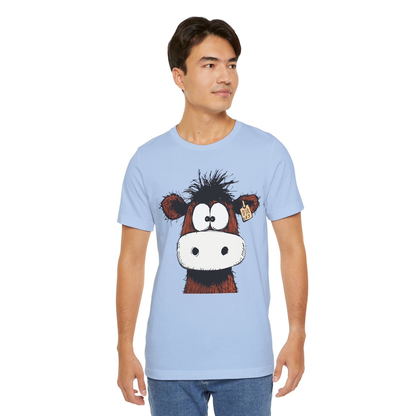 Funny Cow Graphic Tee - Unisex Jersey Short Sleeve T-Shirt