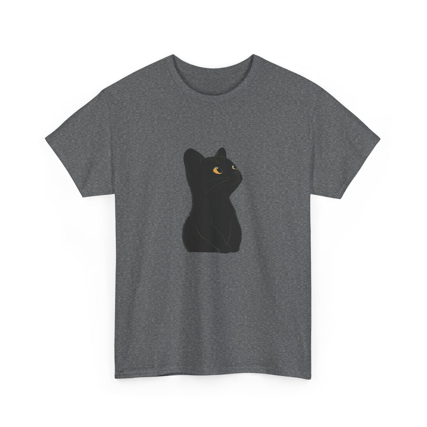 Black Cat Unisex Cotton Tee - Purrfect for Cat Lovers