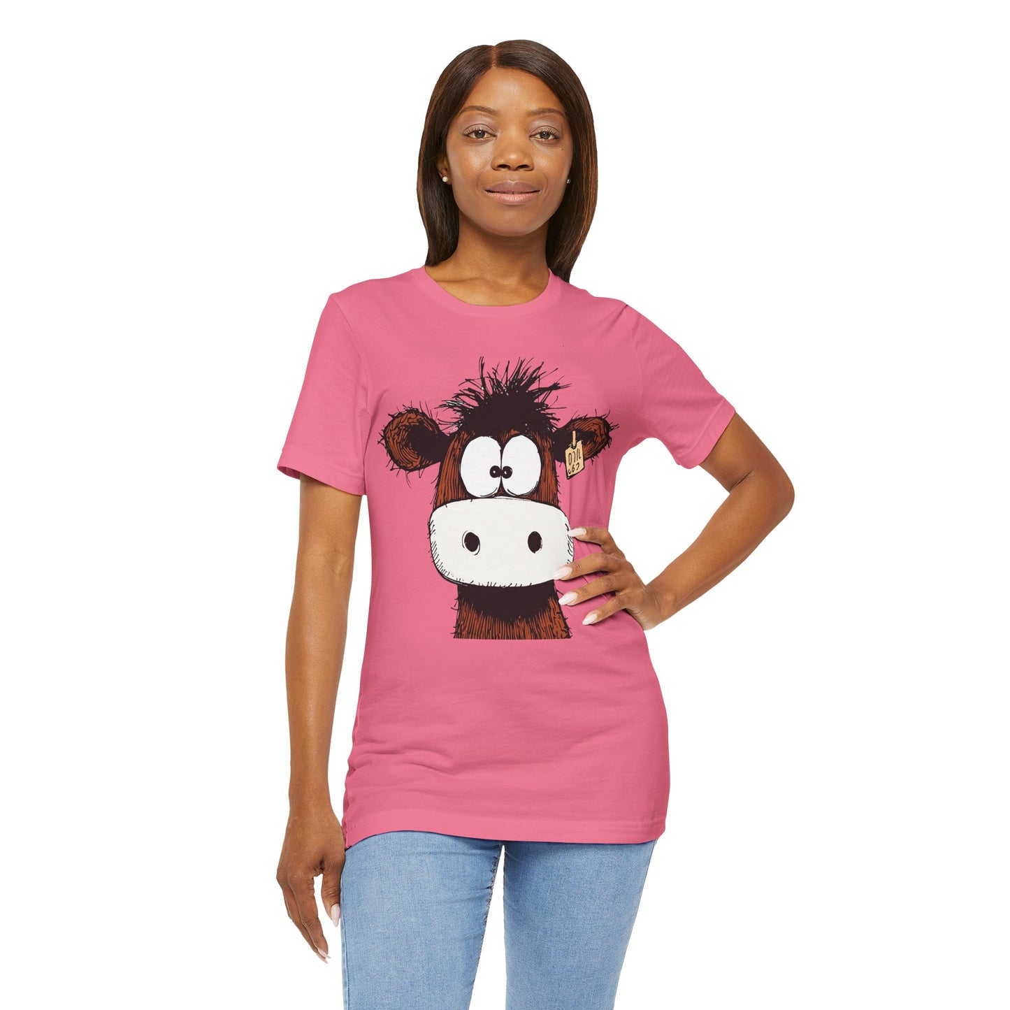 Funny Cow Graphic Tee - Unisex Jersey Short Sleeve T-Shirt