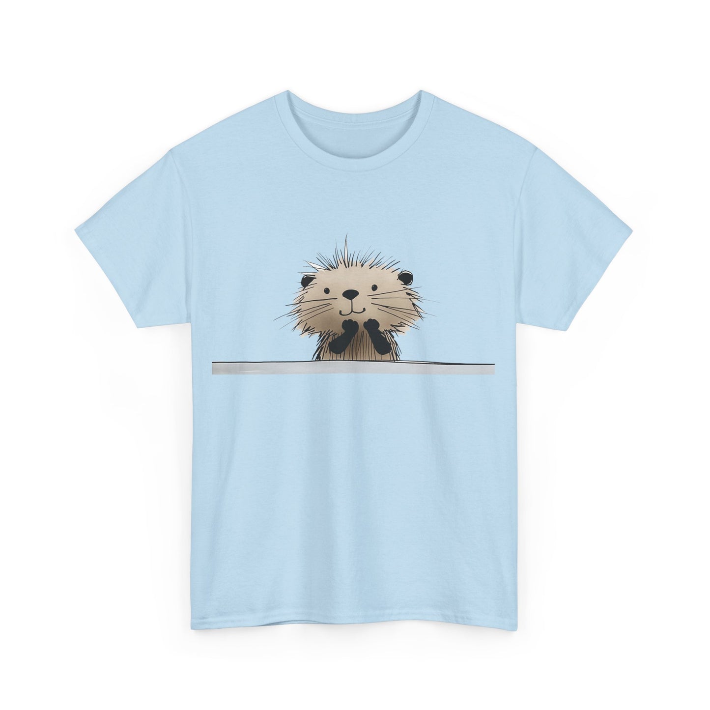 Sweet Little  Beaver Graphic Unisex Heavy Cotton Tee