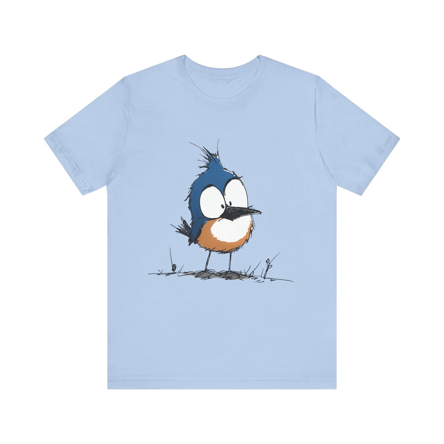 Cute Bluebird  Unisex Tee - Casual Wear for Nature Lovers