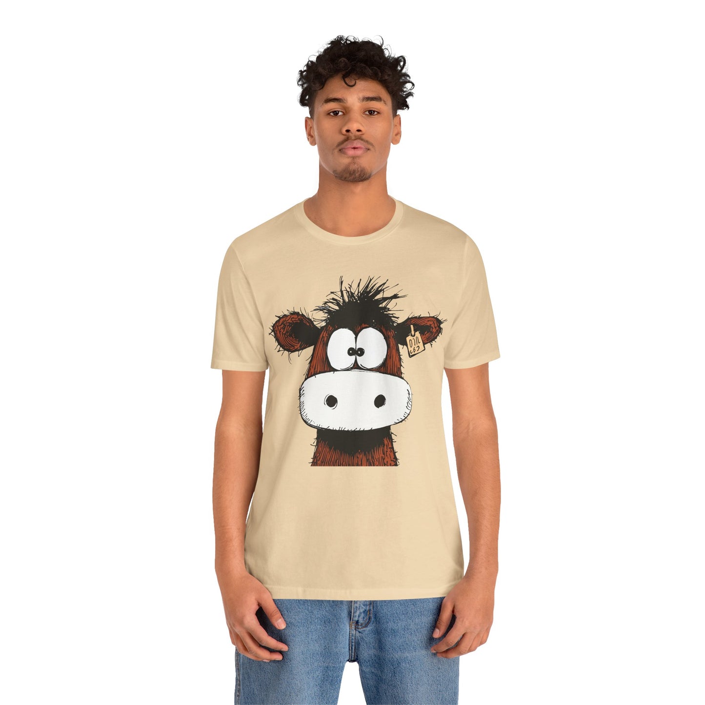 Funny Cow Graphic Tee - Unisex Jersey Short Sleeve T-Shirt